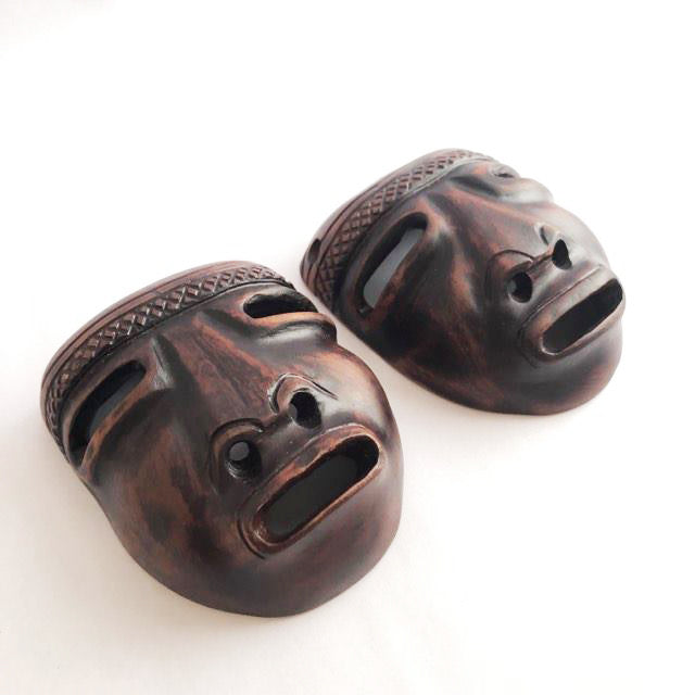 Wooden carved masks