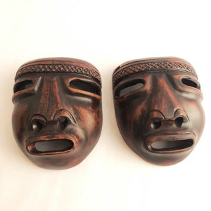 Wooden carved masks