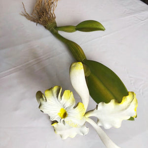 Orchid carved in wood