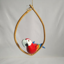 Load image into Gallery viewer, Macaw Wood in Bamboo hoop
