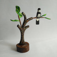 Load image into Gallery viewer, Wooden tree painted in acrylic paint
