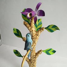 Load image into Gallery viewer, Wood tree Blue and Orchid
