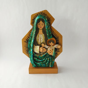 Wood Carved of The Virgin of Costa Rica