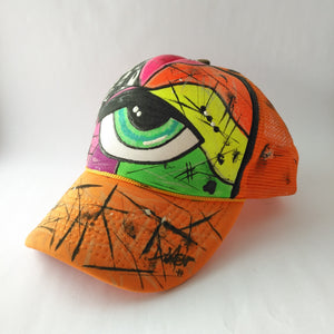 Hand Painted Hat Unique