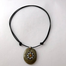 Load image into Gallery viewer, Sea Rock Necklace hand painted
